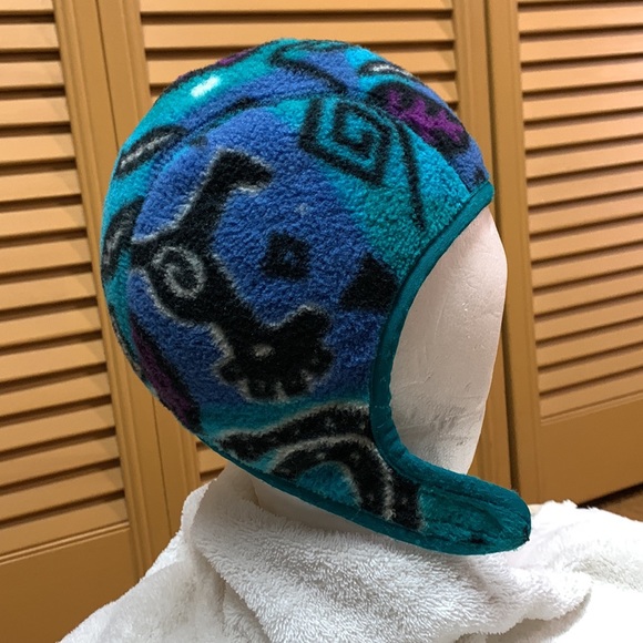 Patagonia Other - EXC RARE Patagonia KIDS M Vintage Fleece HAT Skullcap Snow Ski Animal Creatures